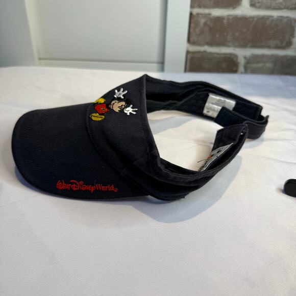 Walt Disney World Mickey Mouse Visor Hat Large Youth Adjustable Navy Blue - Picture 5 of 6